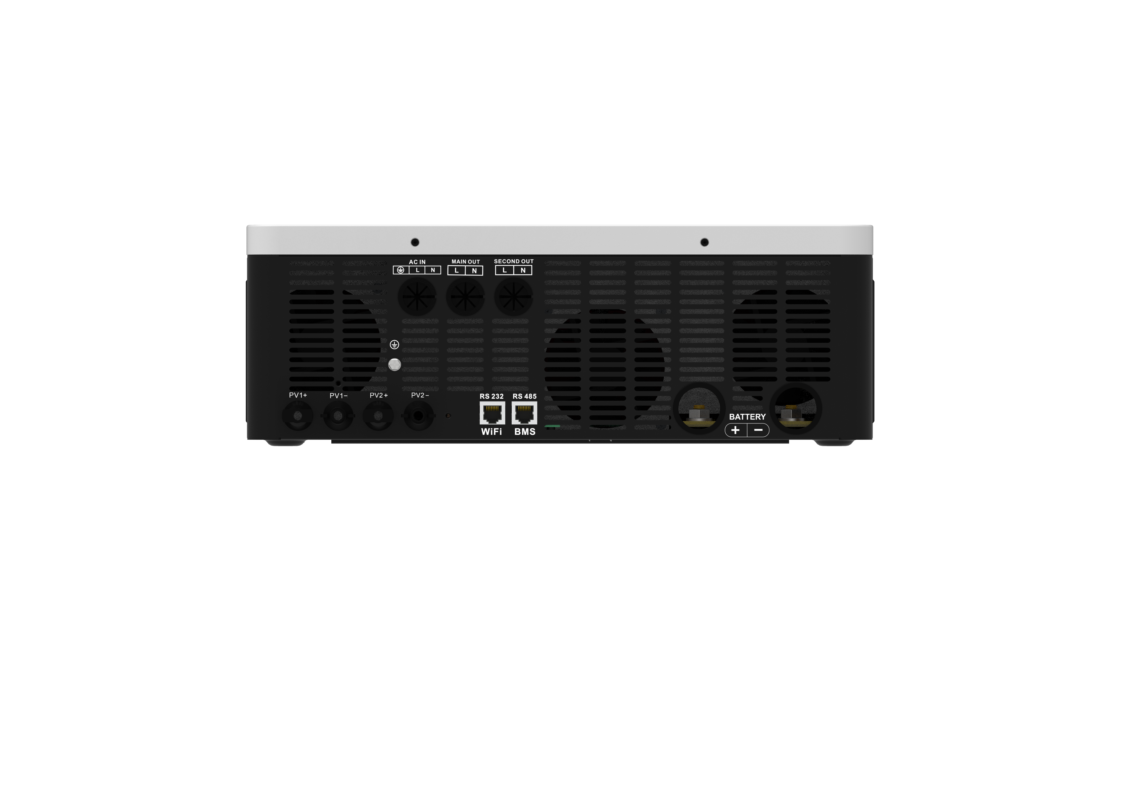 Onduleur solaire ON/OFF MAX DUAL PV 10,2KW 160A MPPT Double ports de communication pour la communication avec la batterie et la communication Wifi