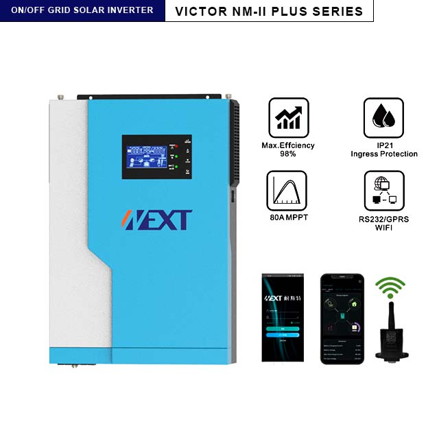 NEXTPOWER NM-II Plus 5,5 kw 100A MPPT avec et sans onduleur solaire hors réseau pour onduleur solaire domestique 